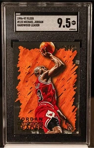 MICHAEL JORDAN 1996 Fleer 123 Hardwood Leader Hall of Fame HOF  SGC 9.5 - Picture 1 of 2