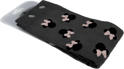 Calcetines informales Minnie Mouse con moño metálico de algodón gris redondo grises de los parques de Disney para mujer 5-10 Foto 1 de 2