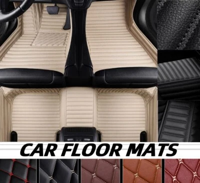 For Fiat Car Floor Mats Waterproof Custom Carpets Luxury All Weather Auto Luxury - Image 1 of 4