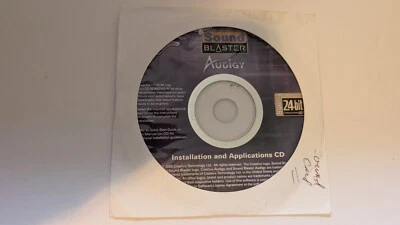 Sound Blaster Audigy 24 Bit Installation And Application CD - Image 1 of 3