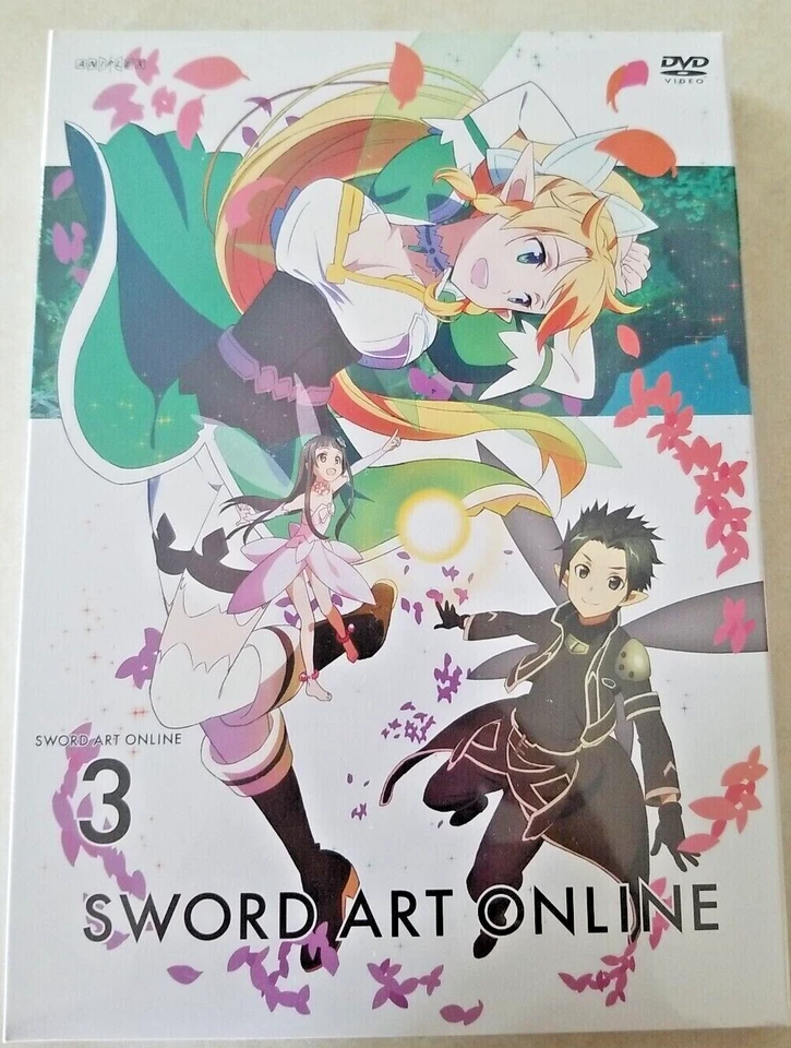 Sword Art Online Vol 3 - Fairy Dance Part 1 Anime DVD Aniplex 2012 EPS 15-19