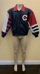 VTG Cosa Nova Men’s Medium Canada Flag Leather Jacket - Picture 1 of 18