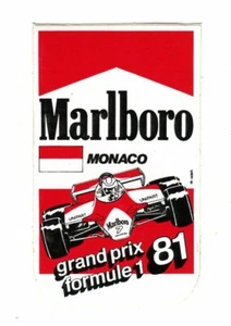 Monaco GP 1981 Marlboro sticker originale autocollant adesivo sticker - Foto 1 di 1