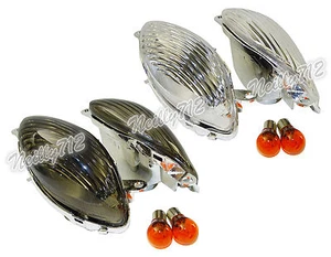 Front Turn Signals Light Lens Bulb For 1999-2007 SUZUKI Hayabusa GSXR GSX-R 1300 - Foto 1 di 16
