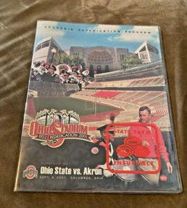 Souvenir Rededication Program Ohio State vs Akron Football 2001 + 2 ticket stubs - Picture 1 of 6