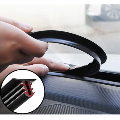 63" Rubber Car Dashboard Snap Seal Strip Windshield Gap Insert Plug Filler Catch Foto 1 de 4