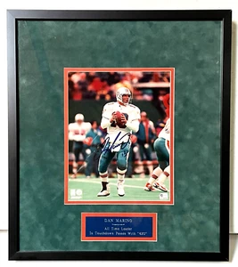 Dan Marino Signed 8x10 "Miami Dolphins" Autographed Photo, w/COA!! (FRAMED) - Picture 1 of 6