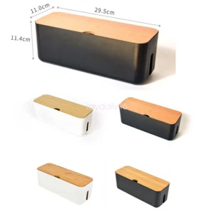 Power Cable Organizer Box Computer TV Organizer Protector Charger Dust Cover - Picture 1 of 13