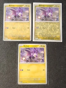 3x Noibat 152/193 (2 reverse holo) Pokemon card SV Paldea Evolved common NM - Picture 1 of 1