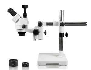 Microscopio estéreo con zoom trinocular focal de simulación, cámara digital de 5 MP - Imagen 1 de 5