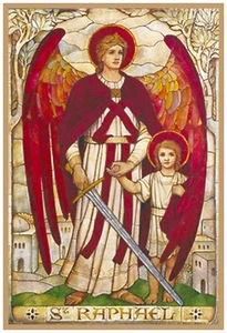 Archangel Raphael by Powell & Sons Counted Cross Stitch Pattern - Picture 1 of 1