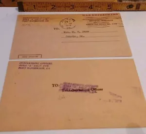 1944 War Department Fort McPherson Georgia Shipping Paperwork Receipt BOL - Picture 1 of 12