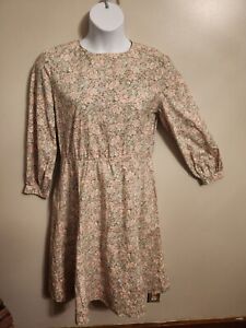 Vintage Handmade Floral Prairie Dress Boho Cottagecore