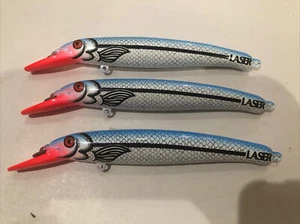 THREE (3) Halco 7”  LAZER 160  Lure in GREAT COLOR- NEW OLD STOCK SL32 - Picture 1 of 2