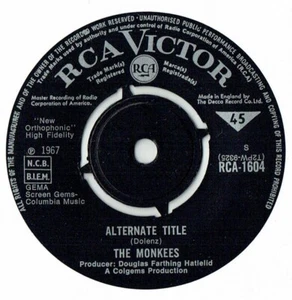 Monkees - Alternate Title/Forget That Girl RCA-1604 EX Hear It! - Picture 1 of 2