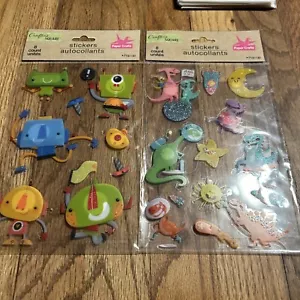 Crafters Square Sticker Autocollants 2 Sheets 3D NEW - Picture 1 of 3