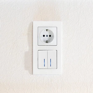 Schalterserie M1 reinweiß I All-in-One I Schalter Steckdose Dimmer Serie - Bild 1 von 34