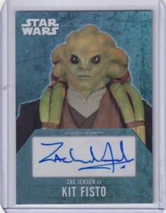 2016 Topps Star Wars Evolution Zac Jensen as Kit Fisto Autograph - Picture 1 of 2