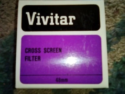 Vivitar 48 mm Cross Screen Filter, From Closed Shop. - Image 1 of 2
