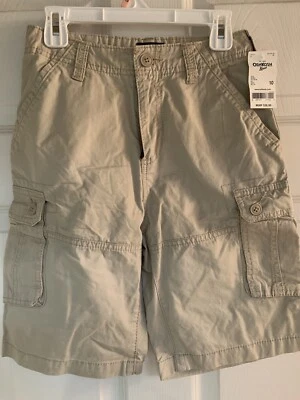 Shorts cargo masculino Oshkosh tamanho 10 bronzeado novo com etiquetas - Imagem 1 de 3