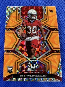 2022 #355 Keaontay Ingram Panini Mosaic Football Orange Reactive Prizm RC - Bild 1 von 2