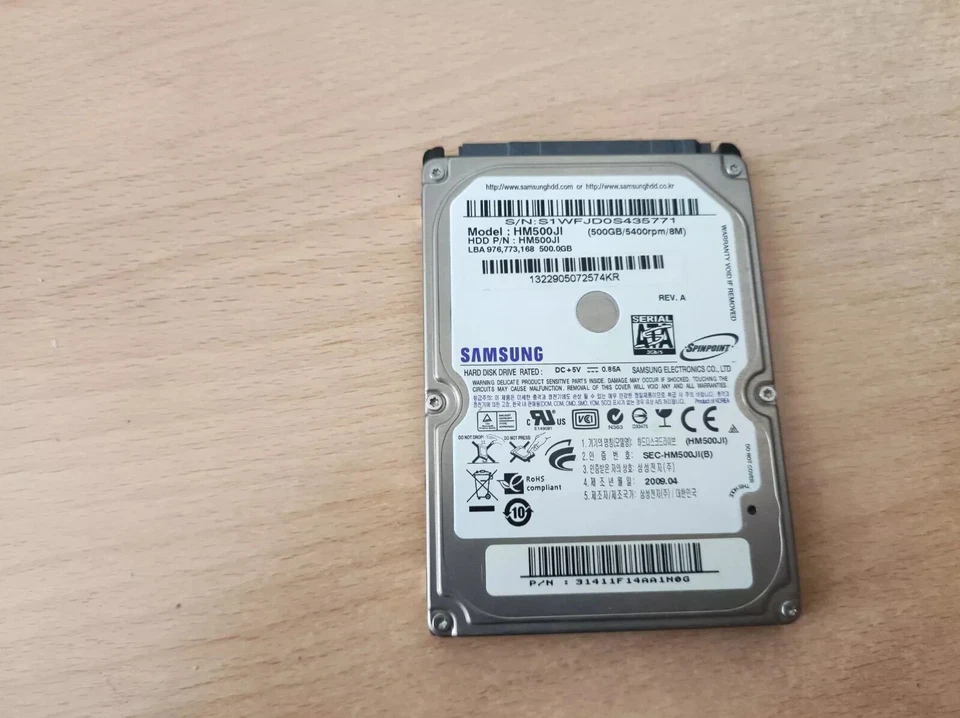 Hard Disk 500GB Samsung HM500JI recupero scheda elettronica ricambi - Immagine 1 di 1