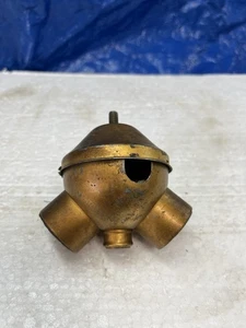 ANTIQUE BRASS DOUBLE LAMP SOCKET CLUSTER PART - Picture 1 of 4
