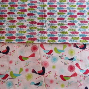 Passende VÖGEL & FEDERN 2-teiliges Stoffset 1/2 Yard EA moderne Baumwolldrucke - Bild 1 von 3