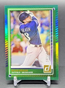 2025 Donruss RYAN BRAUN Base GREEN FOIL /199 Brewers No. 59 - Picture 1 of 2