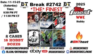 ROB VAN DAM 2025 Topps Finest WWE Hobby 2 CASES 16 BOXES Break #2742 - Picture 1 of 1
