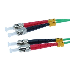 2 Meter ST/ST 10G Multi-Mode Duplex OM3 50/125 Fiber Optic Networking Cable - Picture 1 of 3