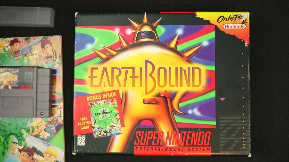 Earthbound (SNES) CIB - Complete In Box - Player's Guide - Scratch N Sniff - Image 1 of 4