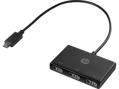 HP USB-C zu USB-A Hub - Z6A00AA - Multiport USB Hub - Tablet kompatibel - NEU - Bild 1 von 3