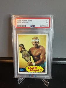 Hulk Hogan 1985 Topps WWF PSA 3 VG - Picture 1 of 2