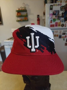 Vintage Indiana Hoosiers Logo Athletic Splash SnapBack Mütze IU University  - Bild 1 von 14