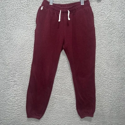 Nuevo de Lote Antiguo Polo Ralph Lauren Jogger Juvenil Talla 6X Granate Cordón Blanco Poni Pantalones de Sudadera Foto 1 de 4
