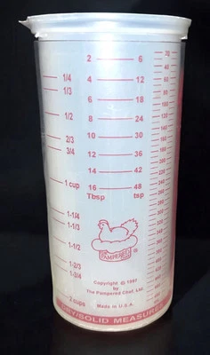 Pampered Chef Measure - All Measuring Cup Wet/Dry Liquid/Solid 2 Cups 16 Oz - Image 1 of 2