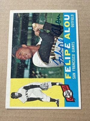 1960 Topps - Felipe Alou #287 Autógrafo Set Break Foto 1 de 2
