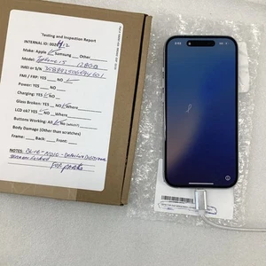 iP15 128gb 0026412 No Ic,defective Digitizer, Pin Lck, For Parts - Afbeelding 1 van 6