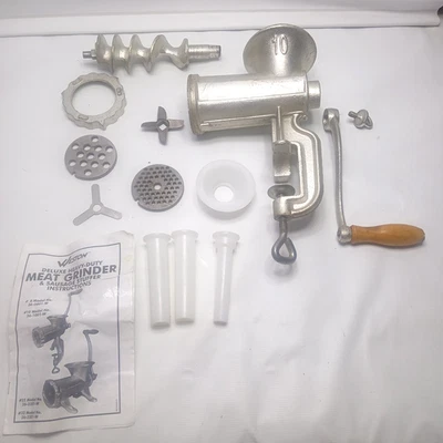 Мясорубка и начинка для колбасы совершенно НОВАЯ Weston #10 руководство с инструкциями - Изображение 1 из 4