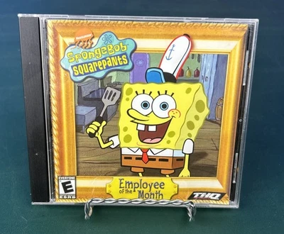 SpongeBob Sqauarepants Employee of the Month PC Game Clean Disc 2002 CIB Windows - Image 1 of 3