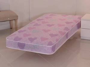 Luxury Pink 3ft Single Mattress, Budget Mattress,Great for Kids & Bunks FREE P&P - Picture 1 of 3