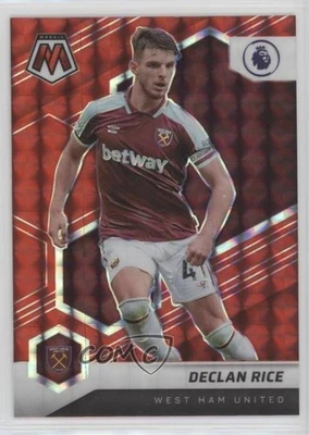 2021-22 Panini Mosaic Premier League Red Mosaic Prizm Declan Rice #82 - Image 1 of 2