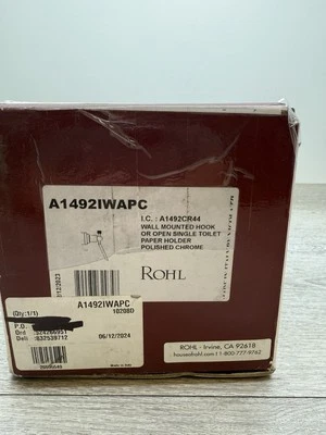 Soporte de papel higiénico Rohl A1492IWAPC Campo montado en la pared Euro cromado *arañazos* Foto 1 de 4