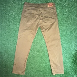 Levis 502 Jeans Herren 36x32 Beige Denim Baumwolle Faded Straight American Work Erwachsene - Bild 1 von 7