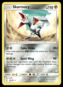 Skarmory Rare SM - Team Up 98/181 LP Pokémon TCG - Picture 1 of 2