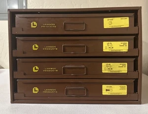 Lawson Products Metall 4 ausrollbare Schubladen Schrank Aufbewahrung Organizer - Bild 1 von 17