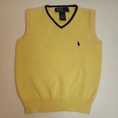 Chaleco Suéter Ralph Lauren Amarillo Niños 5T Foto 1 de 4