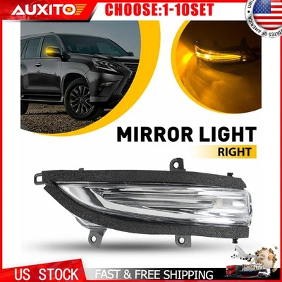 Fit Lexus GX460 LX570 10-23 Front Right Passenger Mirror Turn Signal Light 1-10X - Image 1 of 4