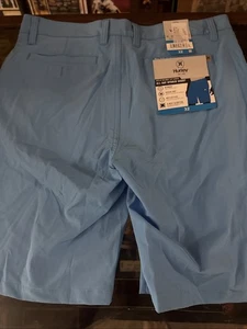 Pantaloncini ibridi uomo HURLEY nuovi con etichette 32 vita blu Carolina - Foto 1 di 5